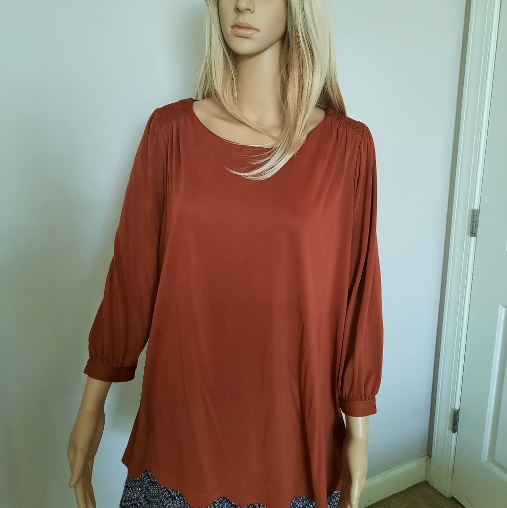 Burnt orange shirt
